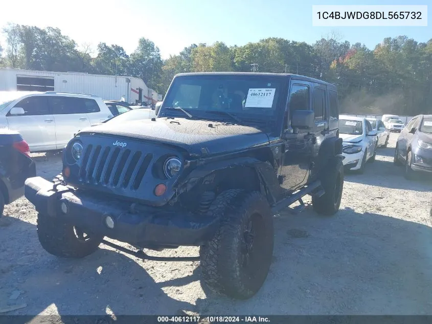 2013 Jeep Wrangler Unlimited Sport VIN: 1C4BJWDG8DL565732 Lot: 40612117