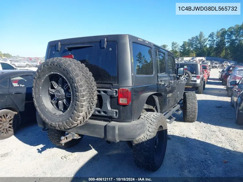 2013 Jeep Wrangler Unlimited Sport VIN: 1C4BJWDG8DL565732 Lot: 40612117