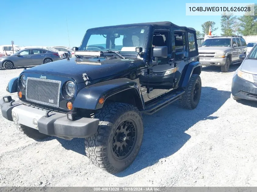 2013 Jeep Wrangler Unlimited Sahara VIN: 1C4BJWEG1DL626028 Lot: 40613028