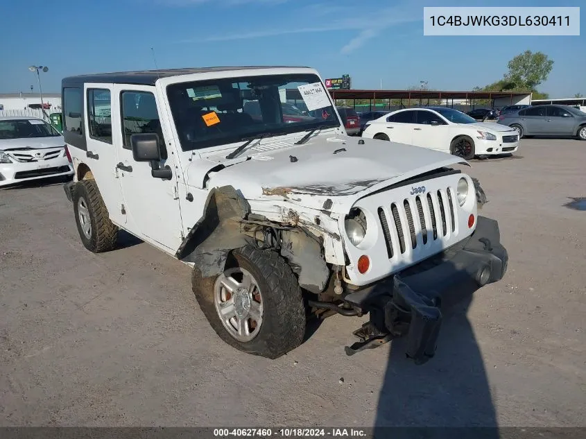 2013 Jeep Wrangler Unlimited Sport Rhd VIN: 1C4BJWKG3DL630411 Lot: 40627460