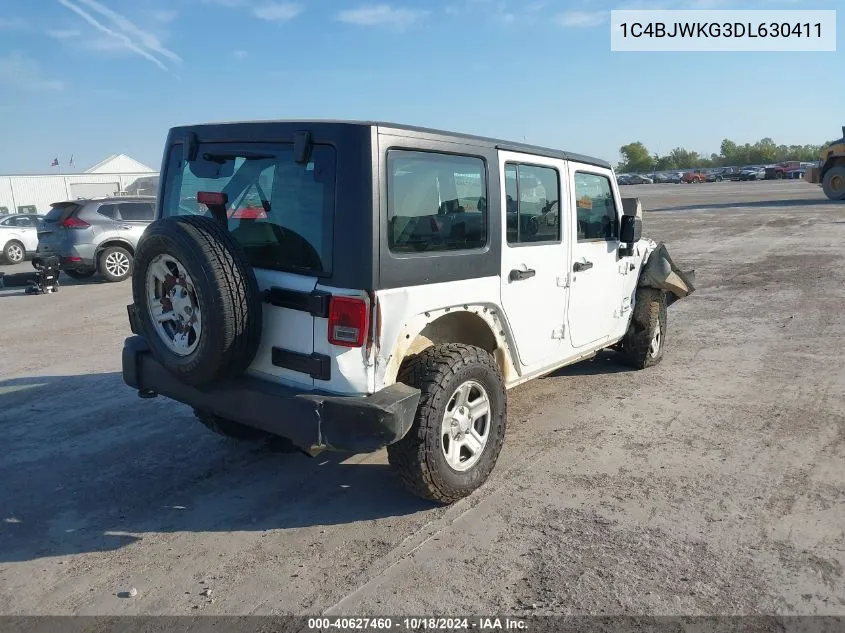 2013 Jeep Wrangler Unlimited Sport Rhd VIN: 1C4BJWKG3DL630411 Lot: 40627460