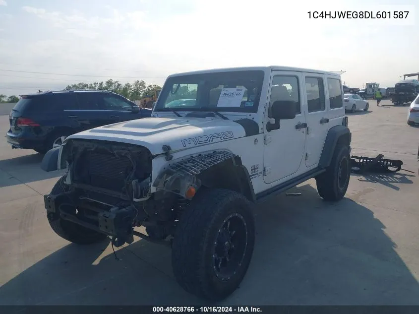 2013 Jeep Wrangler Unlimited Moab VIN: 1C4HJWEG8DL601587 Lot: 40628766