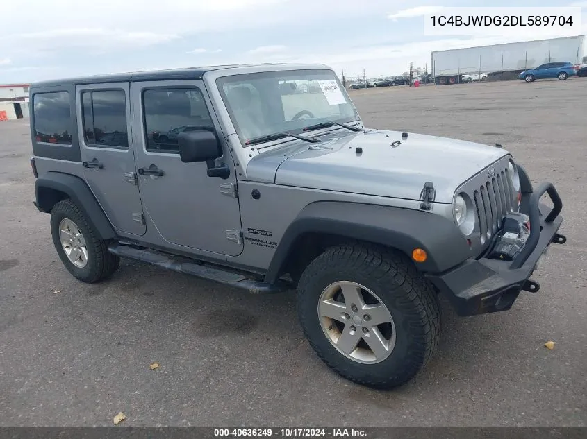 2013 Jeep Wrangler Unlimited Sport VIN: 1C4BJWDG2DL589704 Lot: 40636249