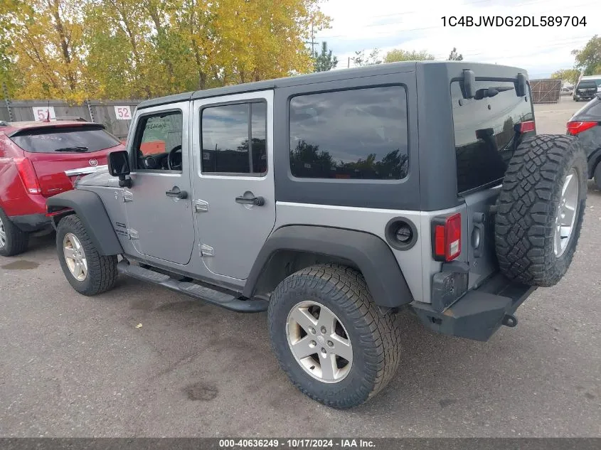 2013 Jeep Wrangler Unlimited Sport VIN: 1C4BJWDG2DL589704 Lot: 40636249