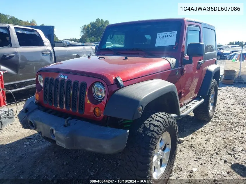 2013 Jeep Wrangler Sport VIN: 1C4AJWAG6DL607086 Lot: 40644247