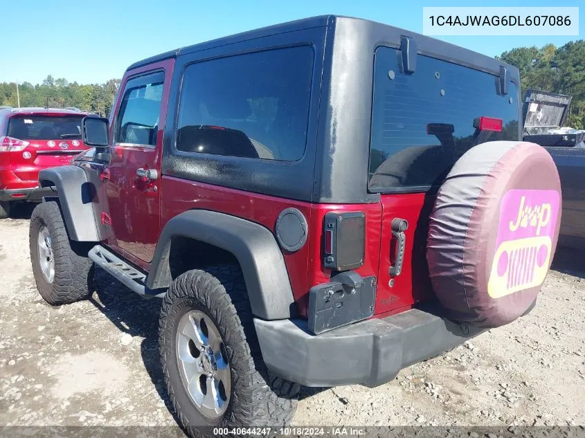 2013 Jeep Wrangler Sport VIN: 1C4AJWAG6DL607086 Lot: 40644247