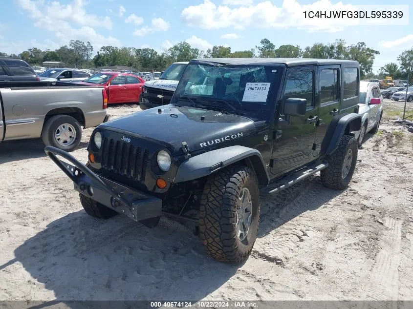 2013 Jeep Wrangler Unlimited Rubicon VIN: 1C4HJWFG3DL595339 Lot: 40674124