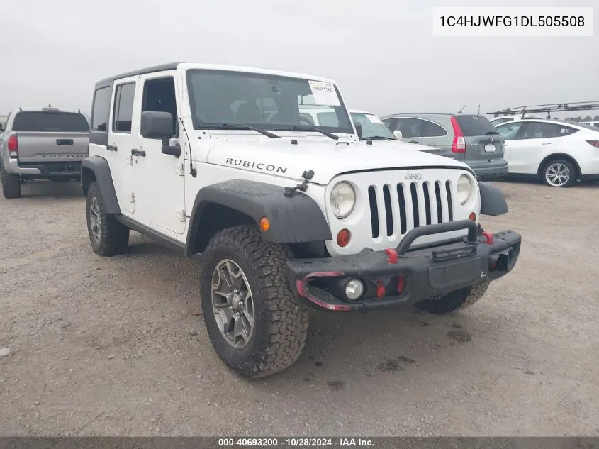 2013 Jeep Wrangler Unlimited Rubicon VIN: 1C4HJWFG1DL505508 Lot: 40693200