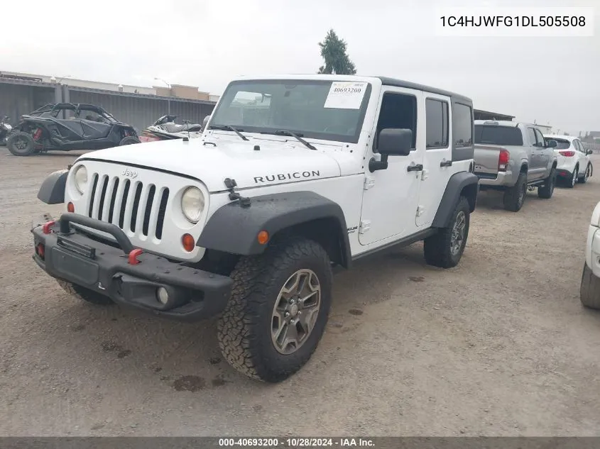 2013 Jeep Wrangler Unlimited Rubicon VIN: 1C4HJWFG1DL505508 Lot: 40693200