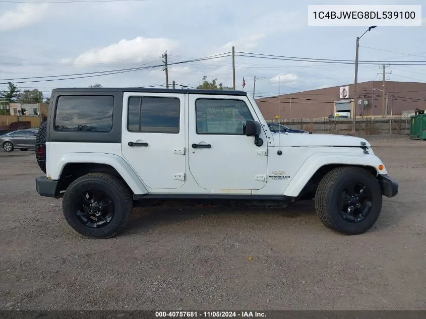 2013 Jeep Wrangler Unlimited Sahara VIN: 1C4BJWEG8DL539100 Lot: 40757681