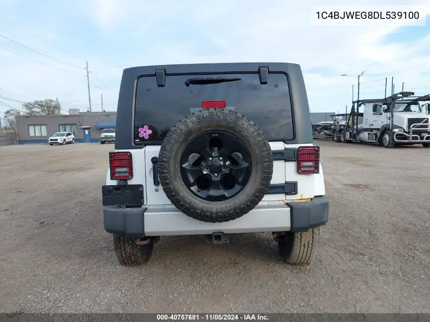 2013 Jeep Wrangler Unlimited Sahara VIN: 1C4BJWEG8DL539100 Lot: 40757681