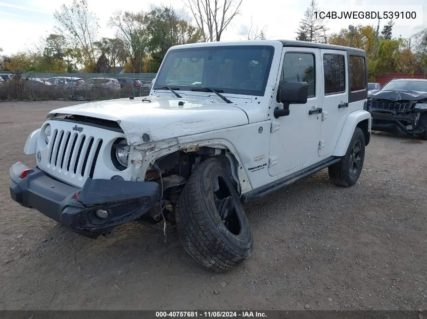 2013 Jeep Wrangler Unlimited Sahara VIN: 1C4BJWEG8DL539100 Lot: 40757681