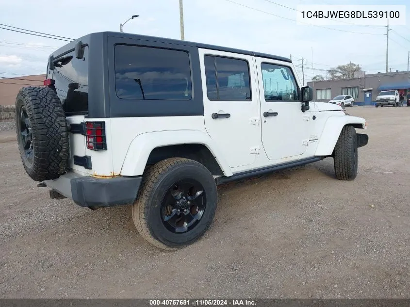 2013 Jeep Wrangler Unlimited Sahara VIN: 1C4BJWEG8DL539100 Lot: 40757681