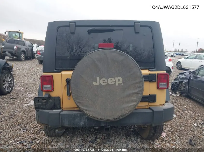 2013 Jeep Wrangler Sport VIN: 1C4AJWAG2DL631577 Lot: 40768735