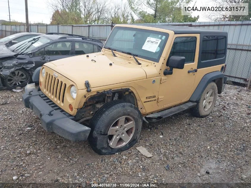 2013 Jeep Wrangler Sport VIN: 1C4AJWAG2DL631577 Lot: 40768735