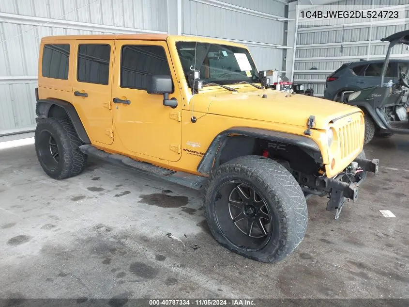 2013 Jeep Wrangler Unlimited Sahara VIN: 1C4BJWEG2DL524723 Lot: 40787334