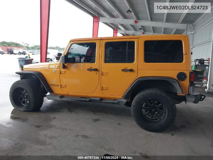 2013 Jeep Wrangler Unlimited Sahara VIN: 1C4BJWEG2DL524723 Lot: 40787334