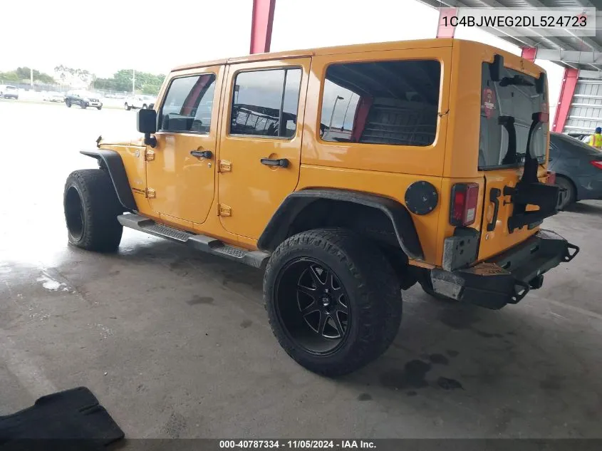 2013 Jeep Wrangler Unlimited Sahara VIN: 1C4BJWEG2DL524723 Lot: 40787334