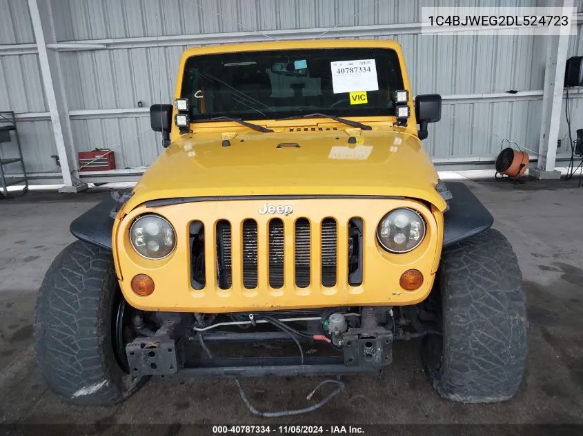 2013 Jeep Wrangler Unlimited Sahara VIN: 1C4BJWEG2DL524723 Lot: 40787334