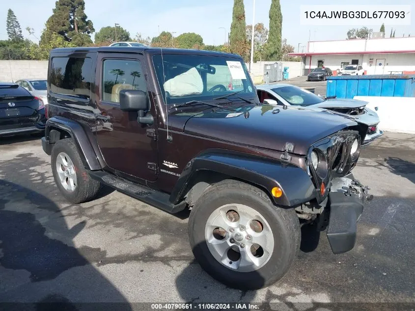 2013 Jeep Wrangler Sahara VIN: 1C4AJWBG3DL677093 Lot: 40790661