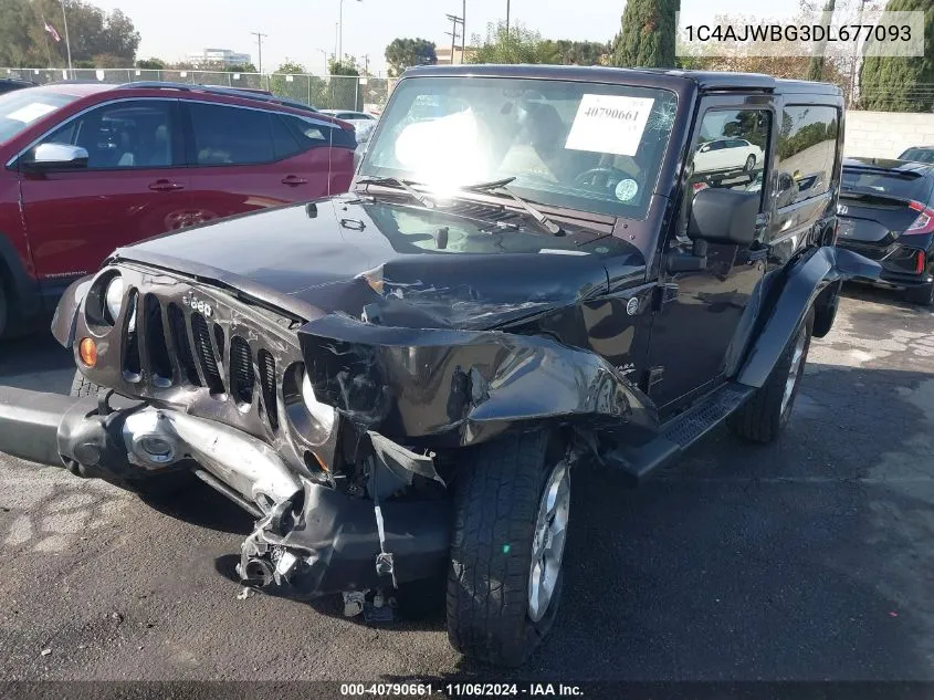 2013 Jeep Wrangler Sahara VIN: 1C4AJWBG3DL677093 Lot: 40790661