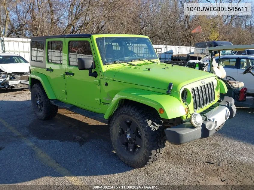 2013 Jeep Wrangler Unlimited Sahara VIN: 1C4BJWEG8DL545611 Lot: 40822475