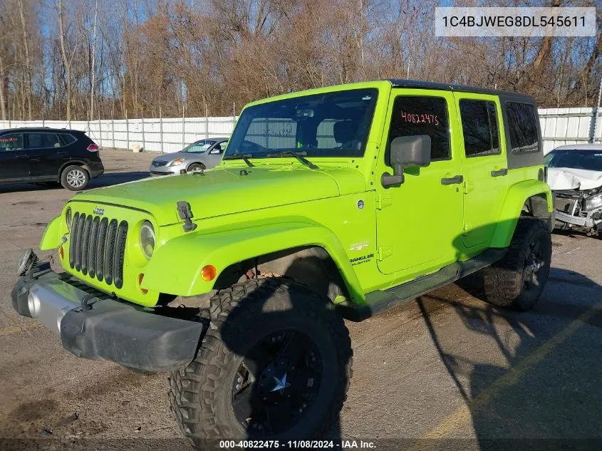 2013 Jeep Wrangler Unlimited Sahara VIN: 1C4BJWEG8DL545611 Lot: 40822475