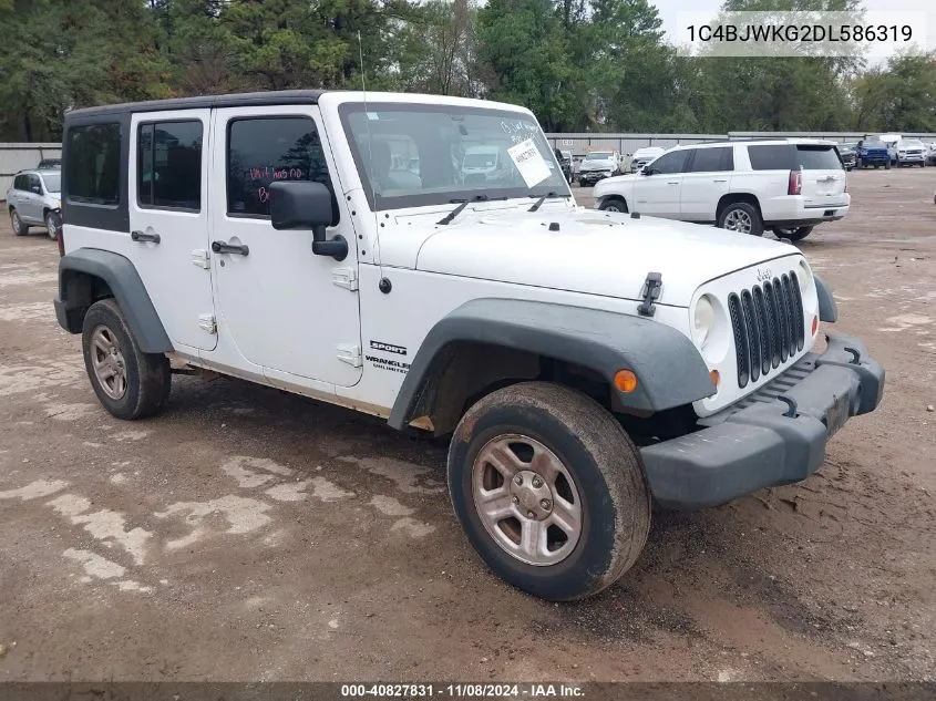 2013 Jeep Wrangler Unlimited Sport Rhd VIN: 1C4BJWKG2DL586319 Lot: 40827831