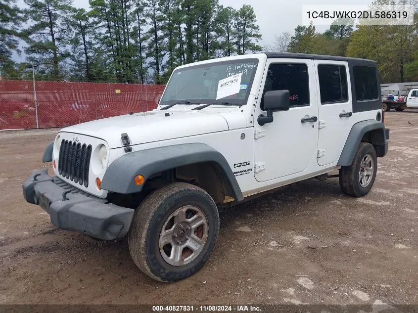 2013 Jeep Wrangler Unlimited Sport Rhd VIN: 1C4BJWKG2DL586319 Lot: 40827831