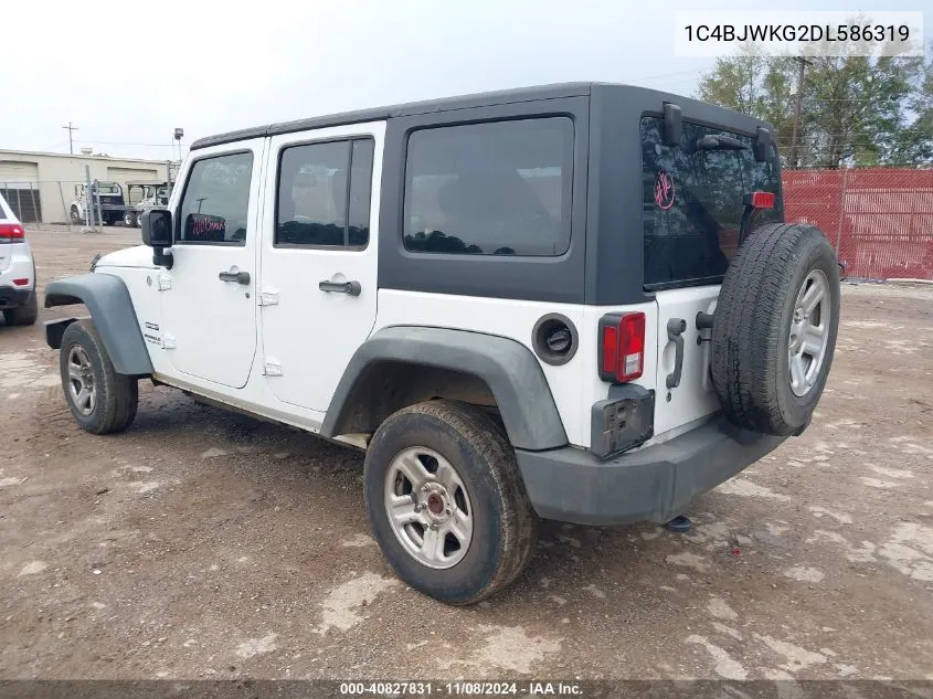 2013 Jeep Wrangler Unlimited Sport Rhd VIN: 1C4BJWKG2DL586319 Lot: 40827831