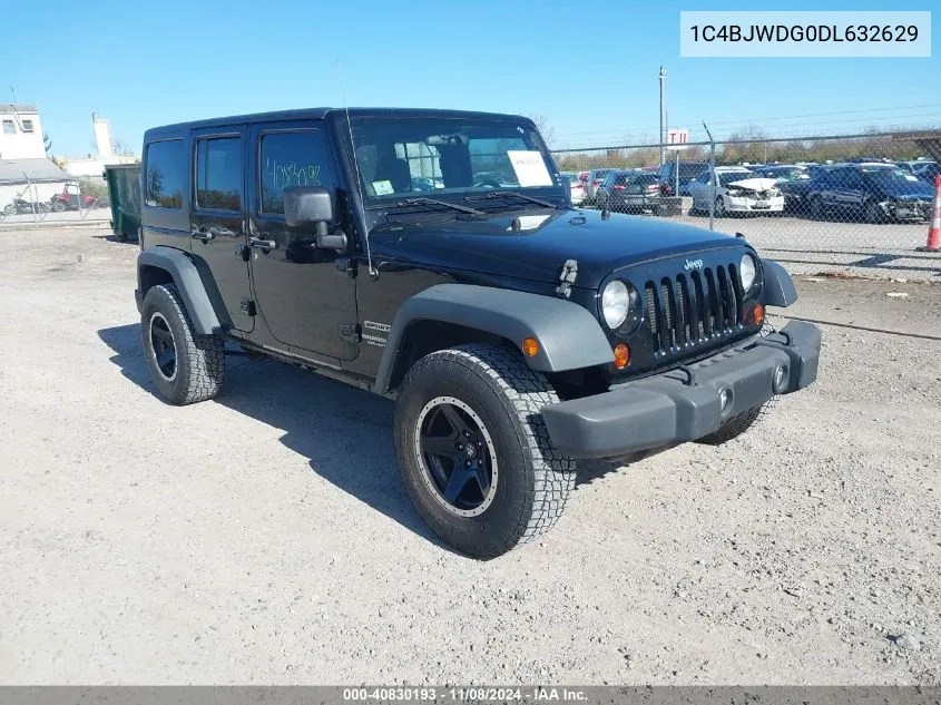 2013 Jeep Wrangler Unlimited Sport VIN: 1C4BJWDG0DL632629 Lot: 40830193