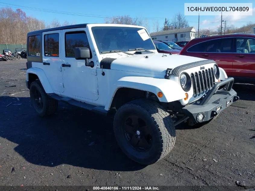 2013 Jeep Wrangler Unlimited Sahara VIN: 1C4HJWEG0DL704809 Lot: 40840186