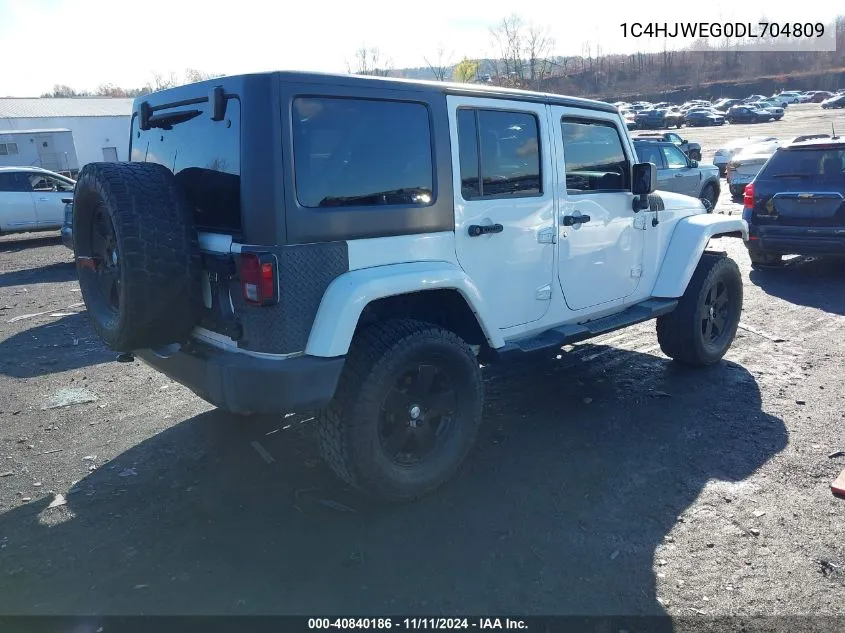 2013 Jeep Wrangler Unlimited Sahara VIN: 1C4HJWEG0DL704809 Lot: 40840186