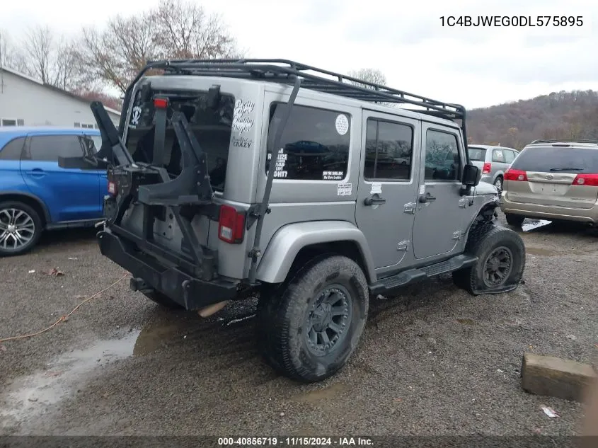 2013 Jeep Wrangler Unlimited Sahara VIN: 1C4BJWEG0DL575895 Lot: 40856719