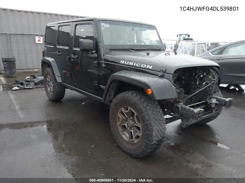 2013 Jeep Wrangler Unlimited Rubicon VIN: 1C4HJWFG4DL539801 Lot: 40909851