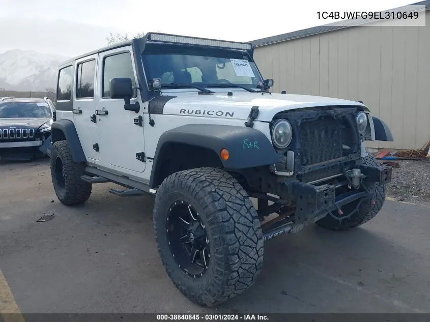 2014 Jeep Wrangler Unlimited Rubicon VIN: 1C4BJWFG9EL310649 Lot: 38840845