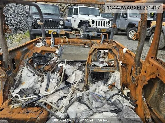 1C4AJWAGXEL221417 2014 Jeep Wrangler Sport