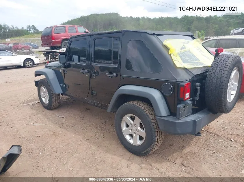 1C4HJWDG4EL221021 2014 Jeep Wrangler Unlimited Sport