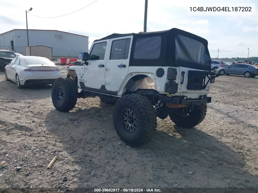 1C4BJWDG4EL187202 2014 Jeep Wrangler Unlimited Freedom Edition