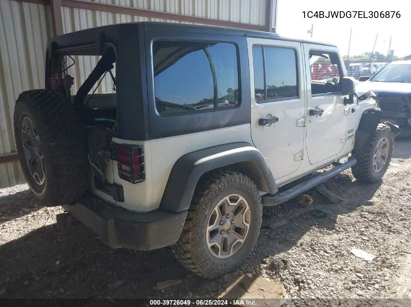 2014 Jeep Wrangler Unlimited Sport VIN: 1C4BJWDG7EL306876 Lot: 39726049