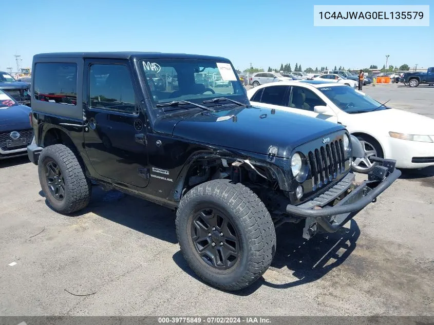 1C4AJWAG0EL135579 2014 Jeep Wrangler Sport