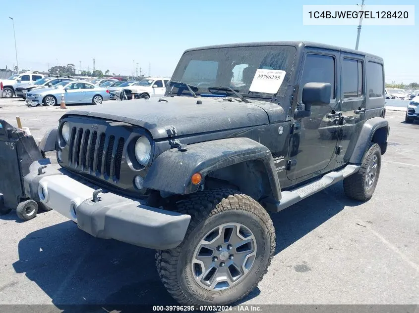 1C4BJWEG7EL128420 2014 Jeep Wrangler Unlimited Sahara