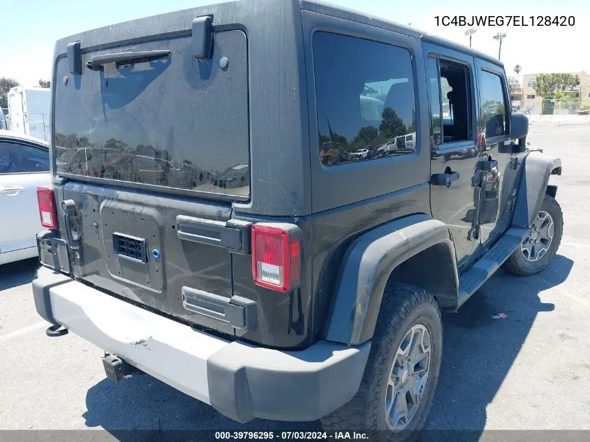 1C4BJWEG7EL128420 2014 Jeep Wrangler Unlimited Sahara