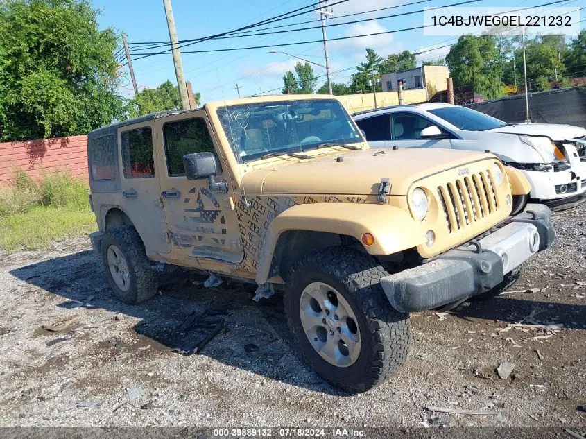 2014 Jeep Wrangler Unlimited Sahara VIN: 1C4BJWEG0EL221232 Lot: 39889132