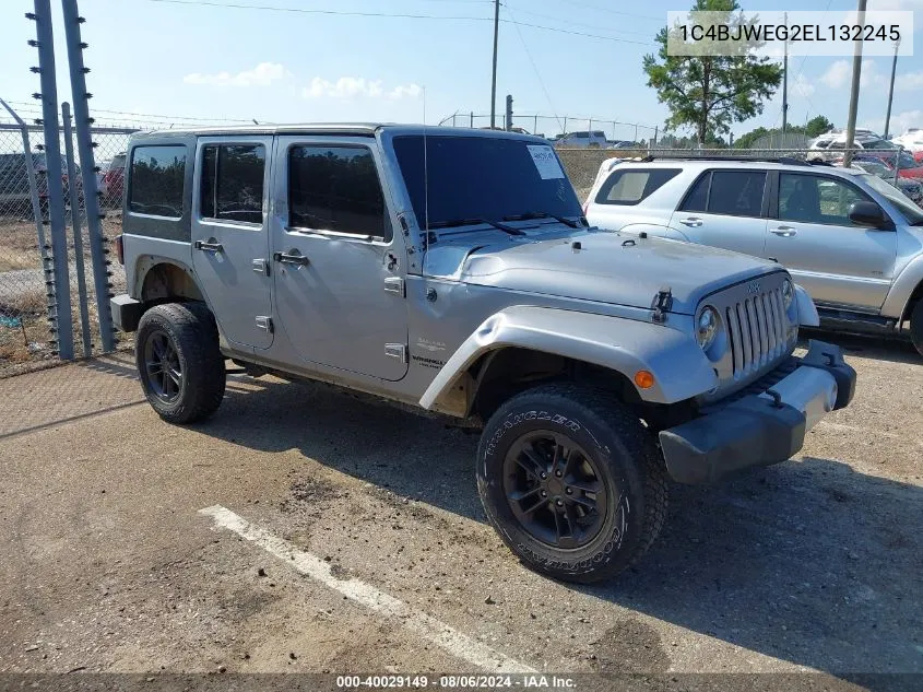 2014 Jeep Wrangler Unlimited Sahara VIN: 1C4BJWEG2EL132245 Lot: 40029149