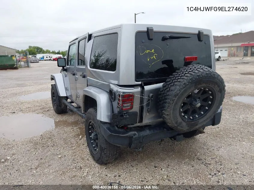 1C4HJWFG9EL274620 2014 Jeep Wrangler Unlimited Rubicon