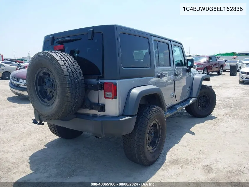 1C4BJWDG8EL162836 2014 Jeep Wrangler Unlimited Sport