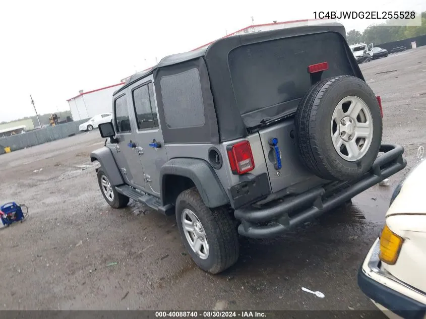 2014 Jeep Wrangler Unlimited Sport VIN: 1C4BJWDG2EL255528 Lot: 40088740