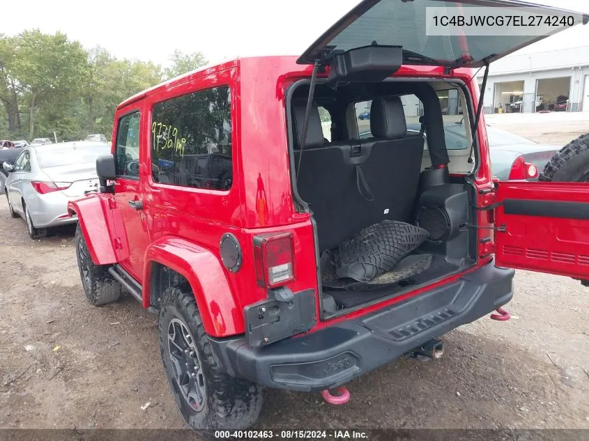 1C4BJWCG7EL274240 2014 Jeep Wrangler Rubicon X