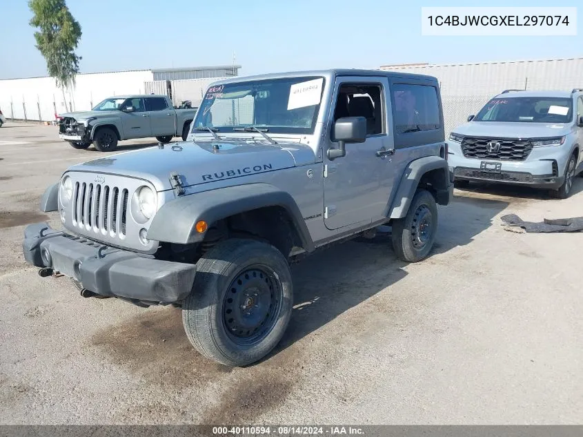 2014 Jeep Wrangler Rubicon VIN: 1C4BJWCGXEL297074 Lot: 40110594